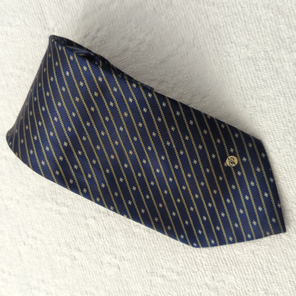 Versace Navy and Gold Tie
